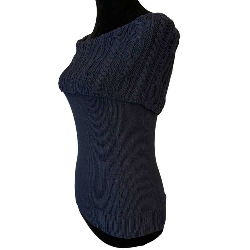 Dana Buchman Navy Blue Versatile Sweater - Picture 5 of 7